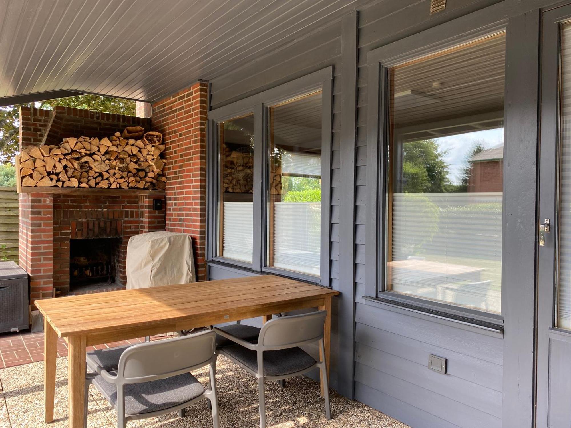 Schwedenhaus Mit Holzofen & Aussenkamin Auf 1400M2 Villa Tensbuttel-Rost Exteriör bild